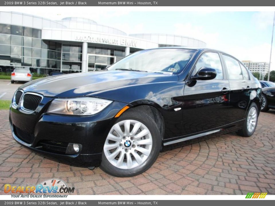 2009 BMW 3 Series 328i Sedan Jet Black / Black Photo #1