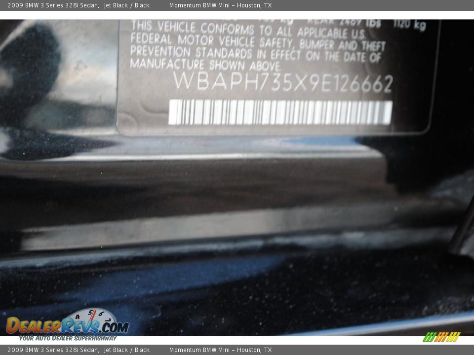 2009 BMW 3 Series 328i Sedan Jet Black / Black Photo #14
