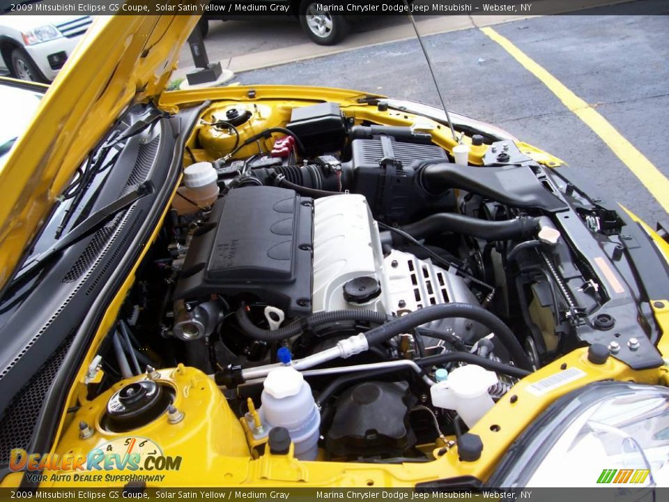 2009 Mitsubishi Eclipse GS Coupe Solar Satin Yellow / Medium Gray Photo #6