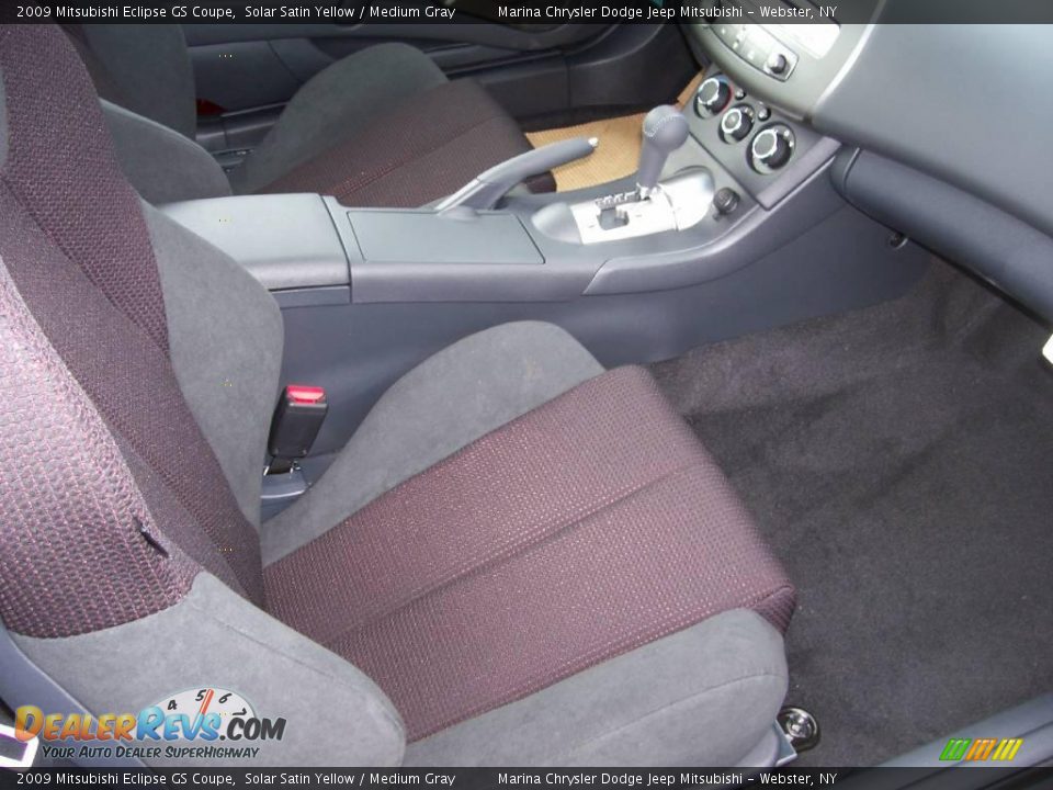 2009 Mitsubishi Eclipse GS Coupe Solar Satin Yellow / Medium Gray Photo #13