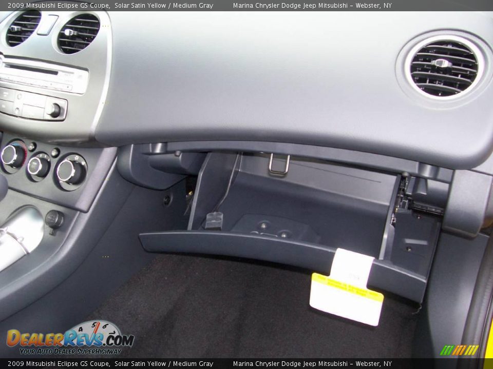2009 Mitsubishi Eclipse GS Coupe Solar Satin Yellow / Medium Gray Photo #14