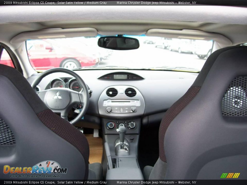 2009 Mitsubishi Eclipse GS Coupe Solar Satin Yellow / Medium Gray Photo #18