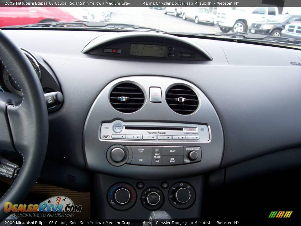 2009 Mitsubishi Eclipse GS Coupe Solar Satin Yellow / Medium Gray Photo #19