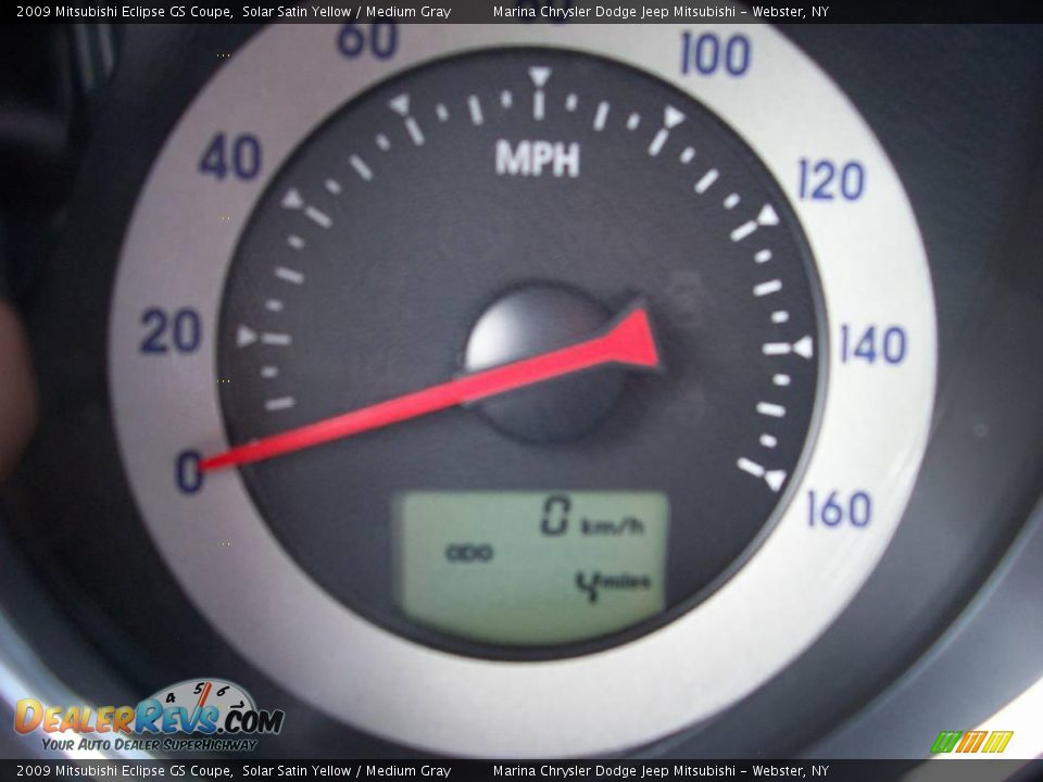 2009 Mitsubishi Eclipse GS Coupe Solar Satin Yellow / Medium Gray Photo #21