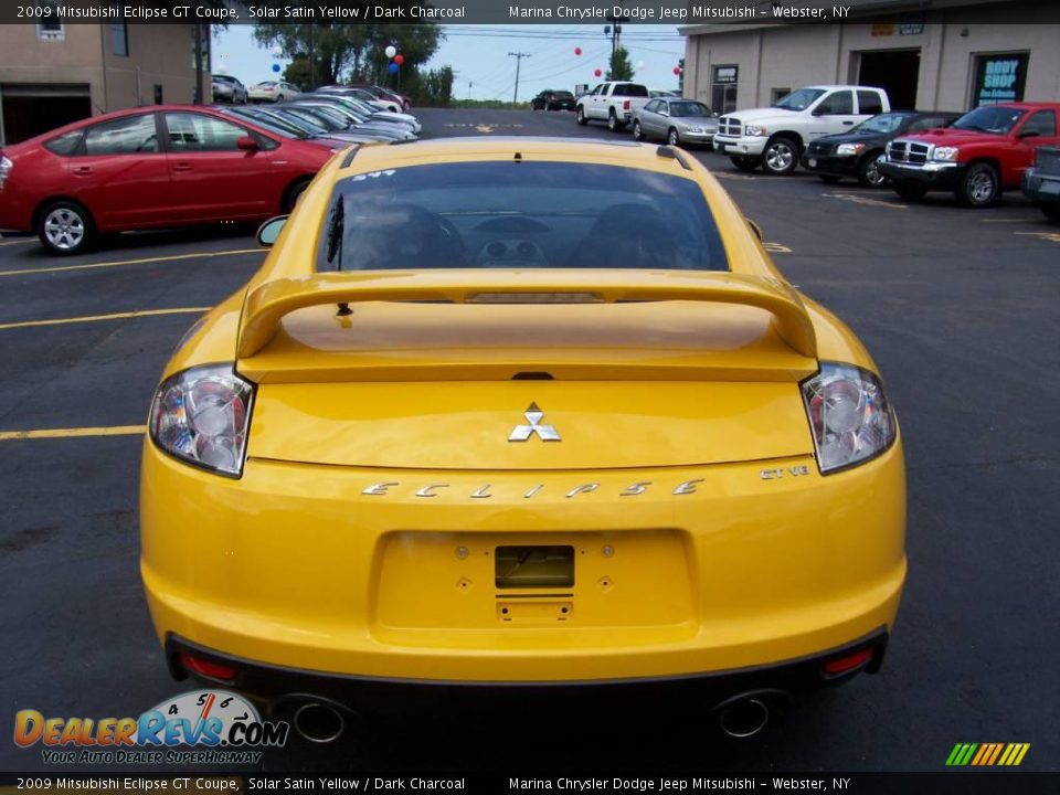 2009 Mitsubishi Eclipse GT Coupe Solar Satin Yellow / Dark Charcoal Photo #3