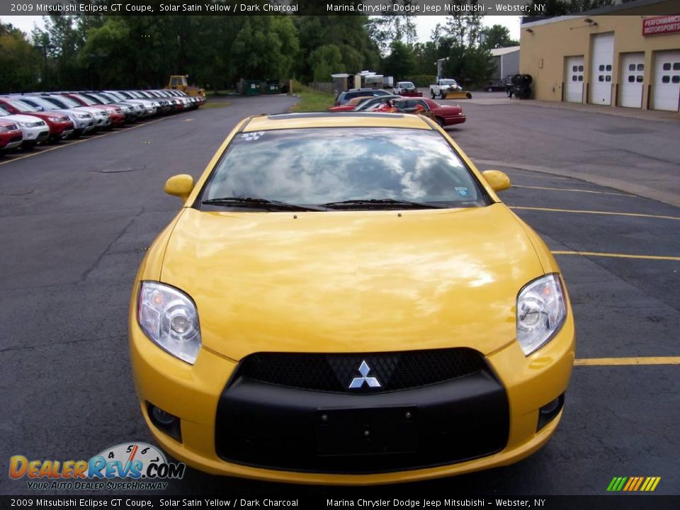 2009 Mitsubishi Eclipse GT Coupe Solar Satin Yellow / Dark Charcoal Photo #5