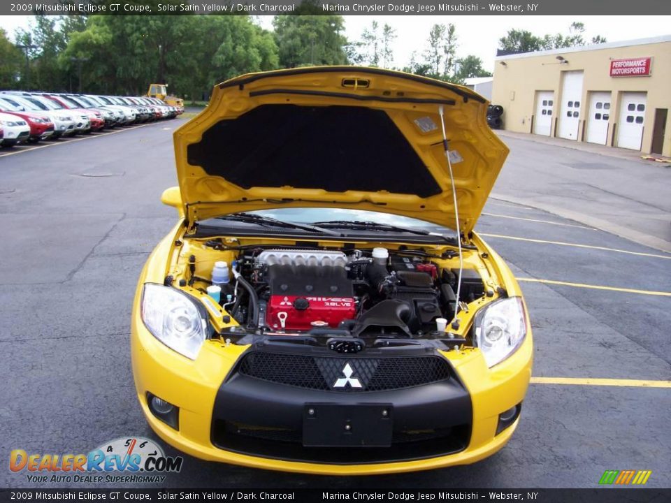 2009 Mitsubishi Eclipse GT Coupe Solar Satin Yellow / Dark Charcoal Photo #6