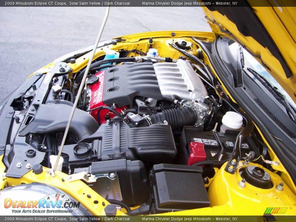 2009 Mitsubishi Eclipse GT Coupe Solar Satin Yellow / Dark Charcoal Photo #7