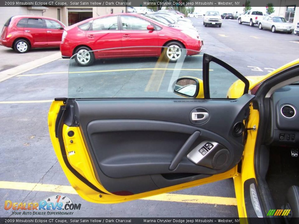 2009 Mitsubishi Eclipse GT Coupe Solar Satin Yellow / Dark Charcoal Photo #8
