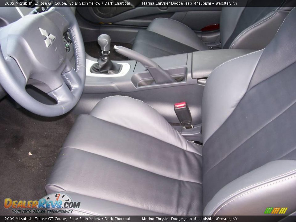 2009 Mitsubishi Eclipse GT Coupe Solar Satin Yellow / Dark Charcoal Photo #9