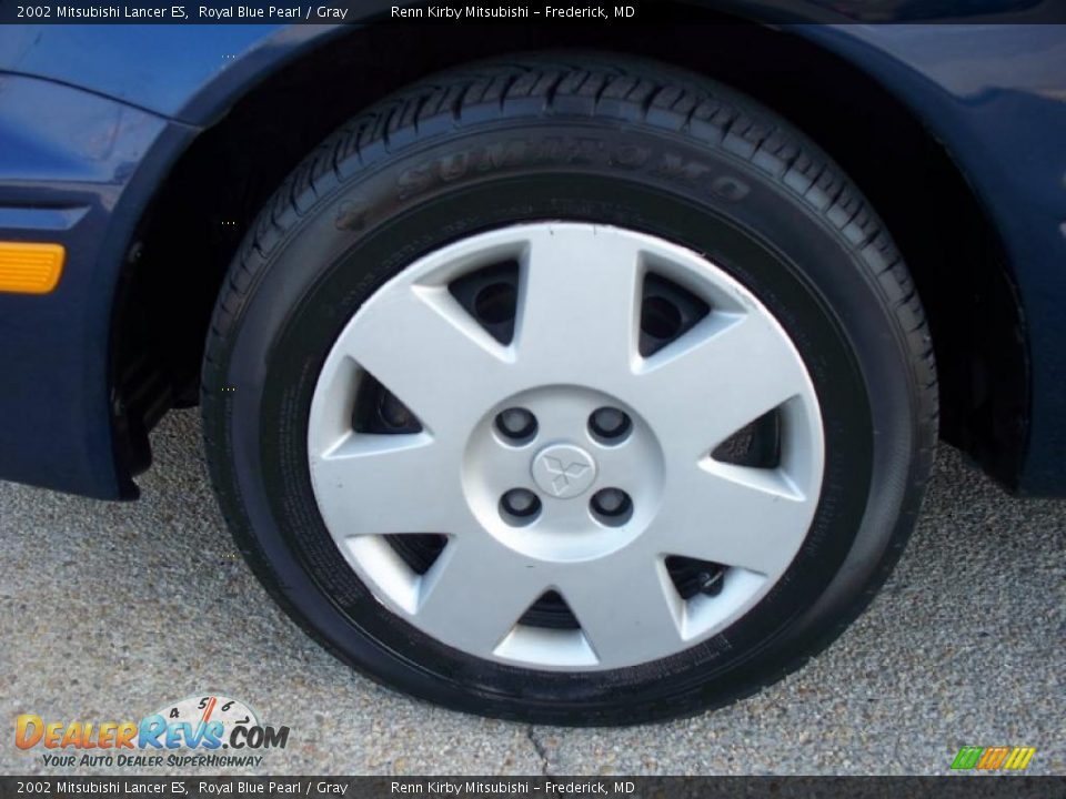 2002 Mitsubishi Lancer ES Royal Blue Pearl / Gray Photo #3