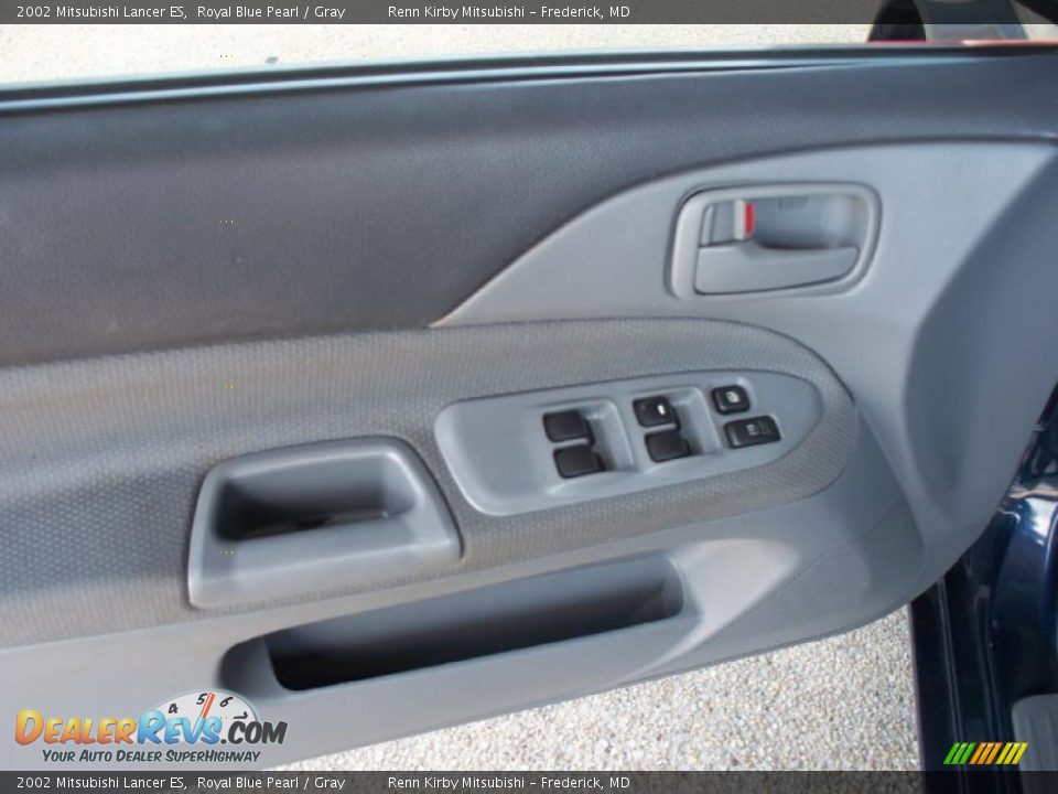 2002 Mitsubishi Lancer ES Royal Blue Pearl / Gray Photo #5