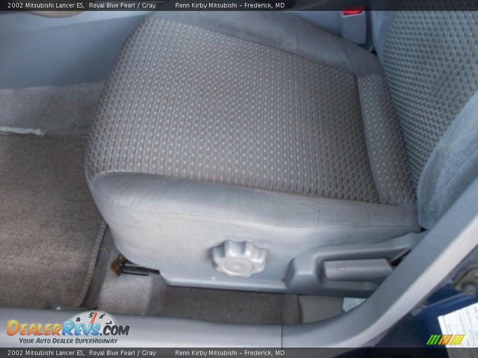 2002 Mitsubishi Lancer ES Royal Blue Pearl / Gray Photo #6
