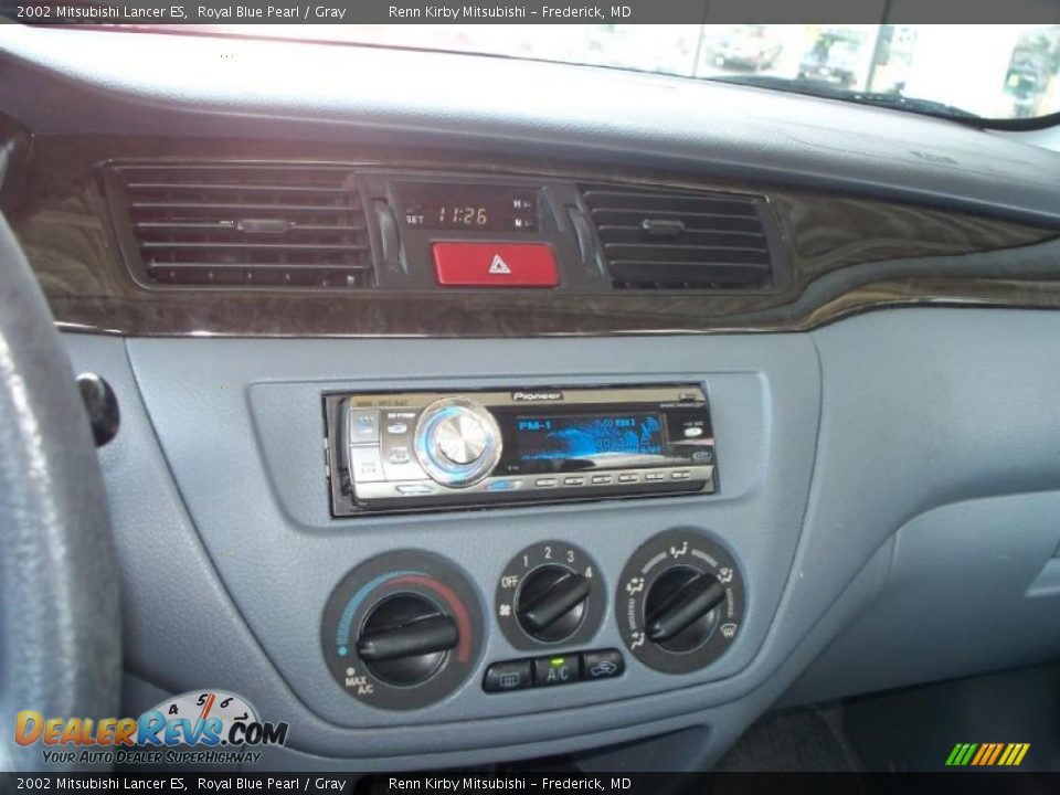 2002 Mitsubishi Lancer ES Royal Blue Pearl / Gray Photo #8