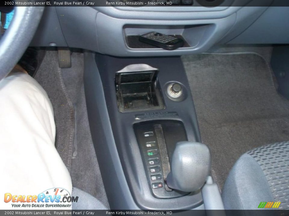 2002 Mitsubishi Lancer ES Royal Blue Pearl / Gray Photo #10