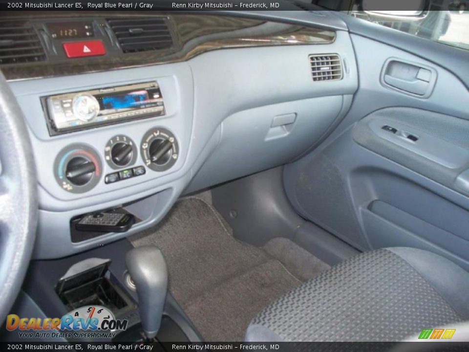 2002 Mitsubishi Lancer ES Royal Blue Pearl / Gray Photo #11