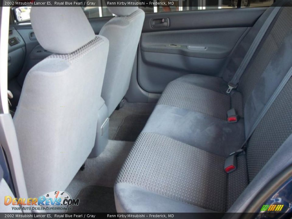 2002 Mitsubishi Lancer ES Royal Blue Pearl / Gray Photo #12