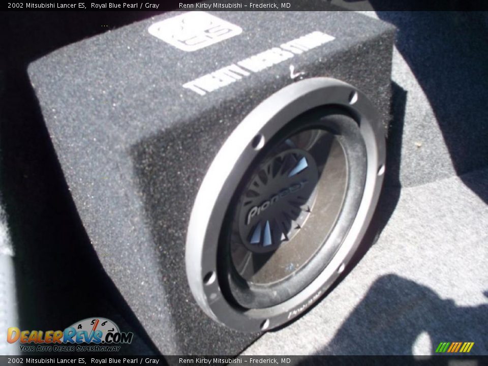 2002 Mitsubishi Lancer ES Royal Blue Pearl / Gray Photo #13
