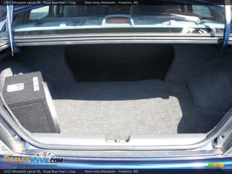 2002 Mitsubishi Lancer ES Royal Blue Pearl / Gray Photo #14
