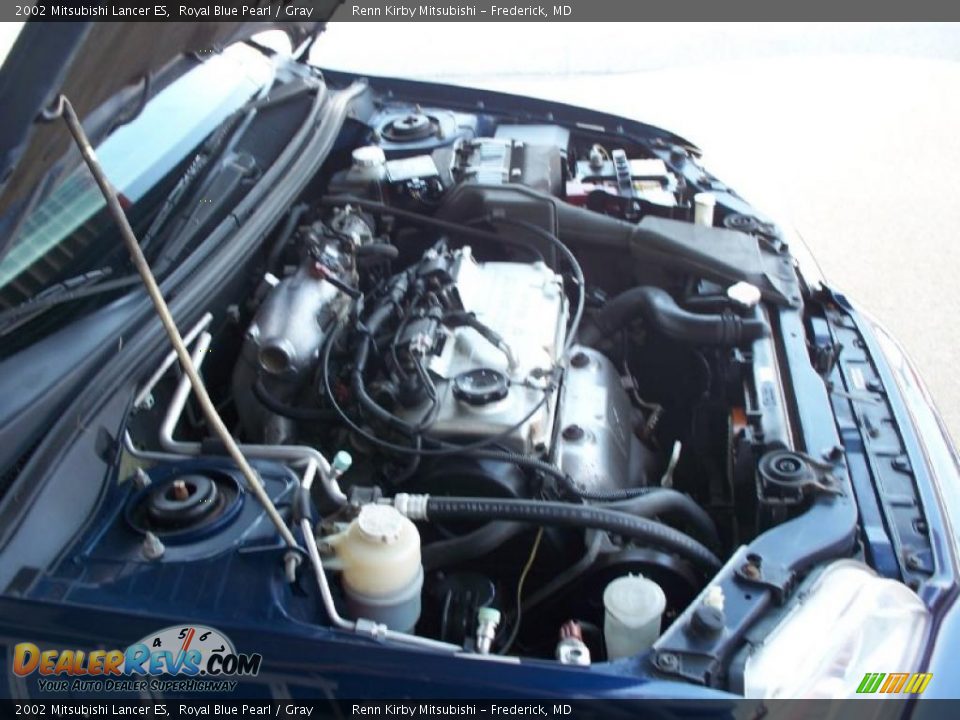 2002 Mitsubishi Lancer ES Royal Blue Pearl / Gray Photo #18