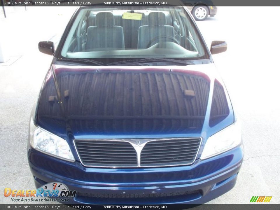 2002 Mitsubishi Lancer ES Royal Blue Pearl / Gray Photo #19