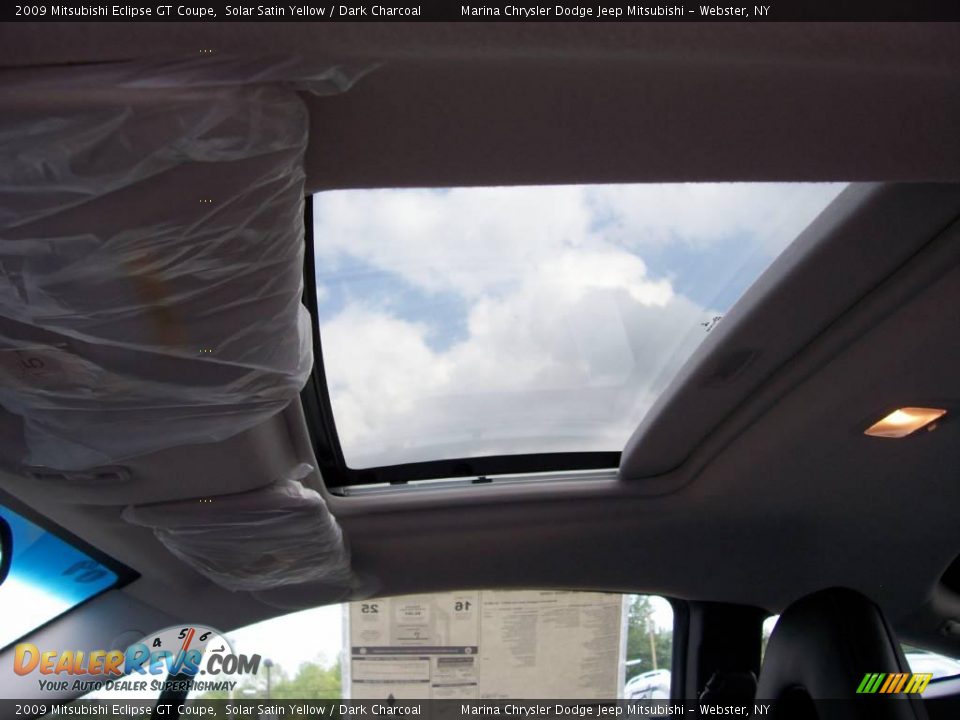 2009 Mitsubishi Eclipse GT Coupe Solar Satin Yellow / Dark Charcoal Photo #14