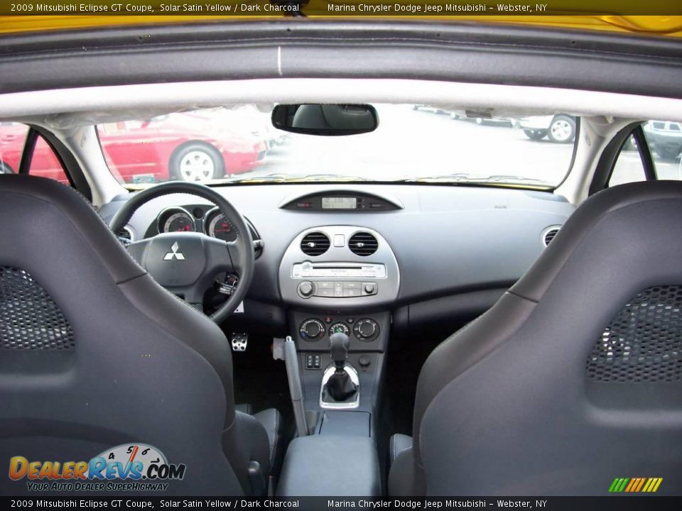 2009 Mitsubishi Eclipse GT Coupe Solar Satin Yellow / Dark Charcoal Photo #15