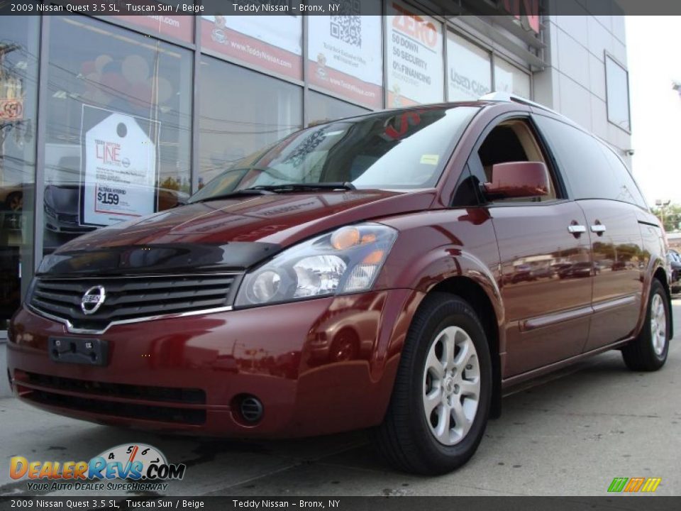 2009 Nissan Quest 3.5 SL Tuscan Sun / Beige Photo #4
