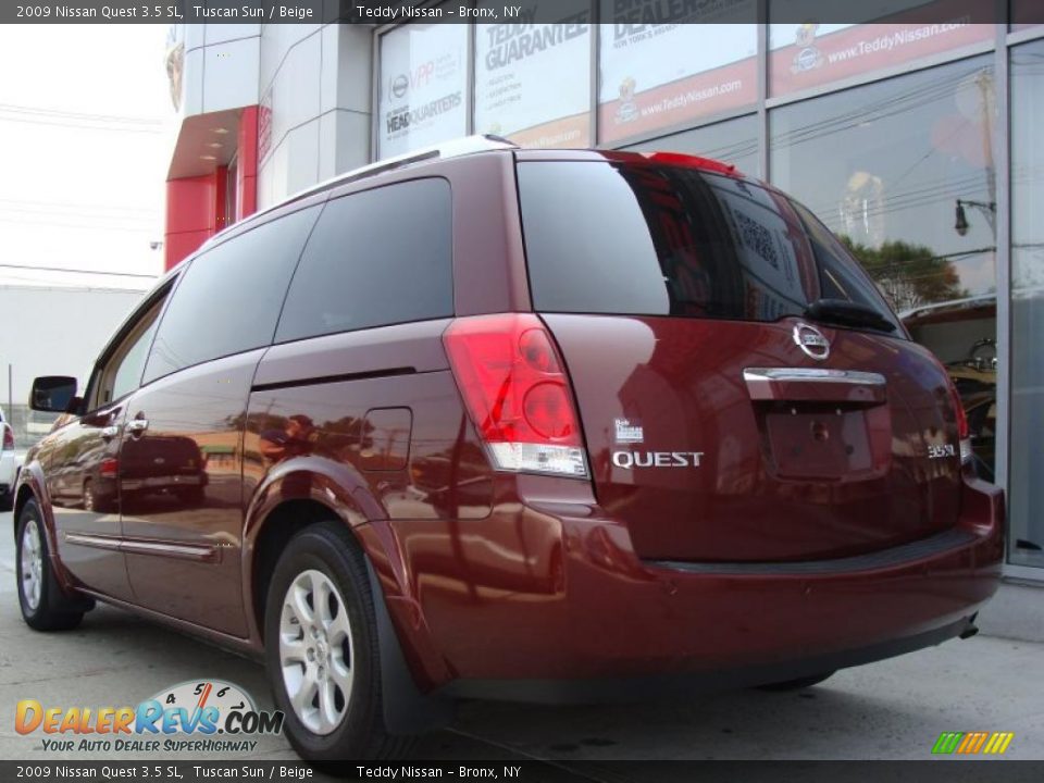 2009 Nissan Quest 3.5 SL Tuscan Sun / Beige Photo #5