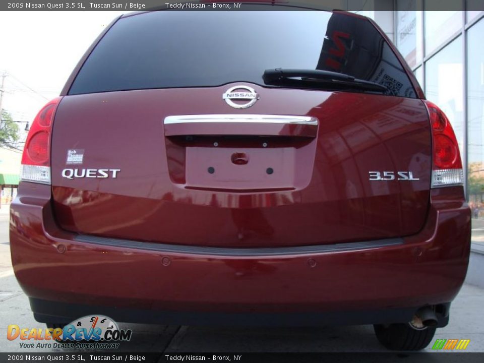 2009 Nissan Quest 3.5 SL Tuscan Sun / Beige Photo #6
