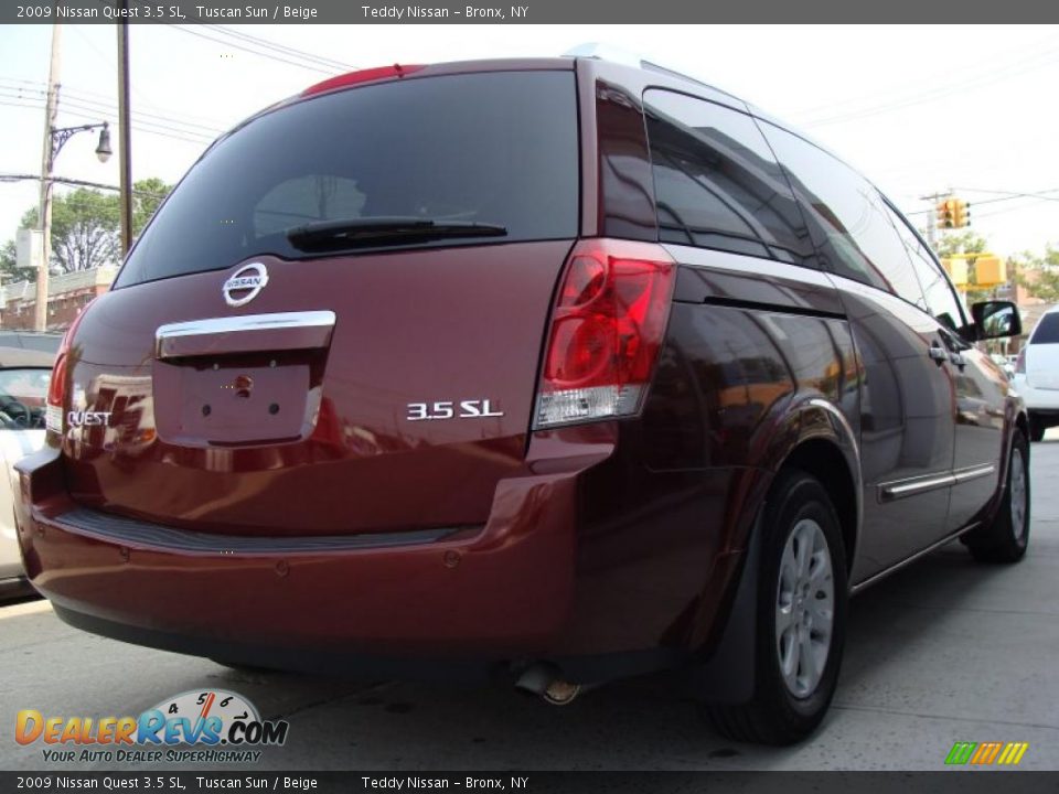 2009 Nissan Quest 3.5 SL Tuscan Sun / Beige Photo #7