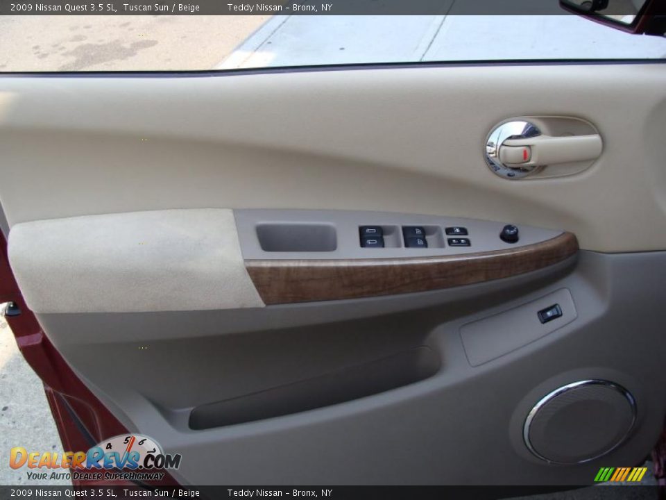 2009 Nissan Quest 3.5 SL Tuscan Sun / Beige Photo #12