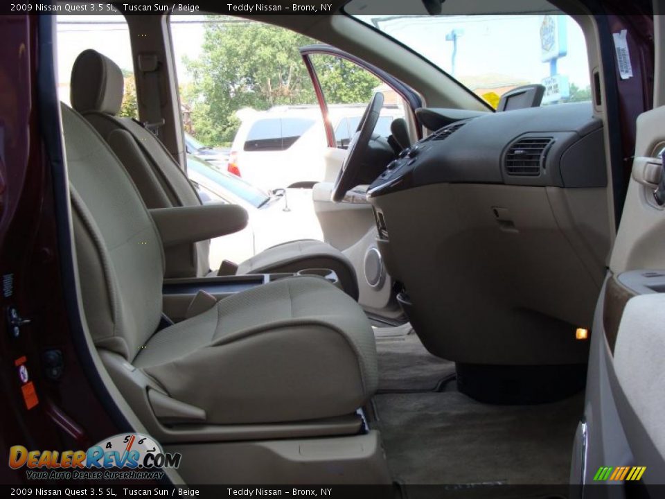 2009 Nissan Quest 3.5 SL Tuscan Sun / Beige Photo #15