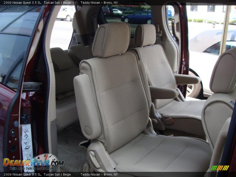 2009 Nissan Quest 3.5 SL Tuscan Sun / Beige Photo #16