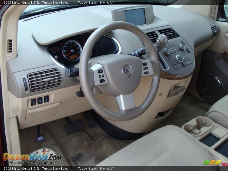2009 Nissan Quest 3.5 SL Tuscan Sun / Beige Photo #18