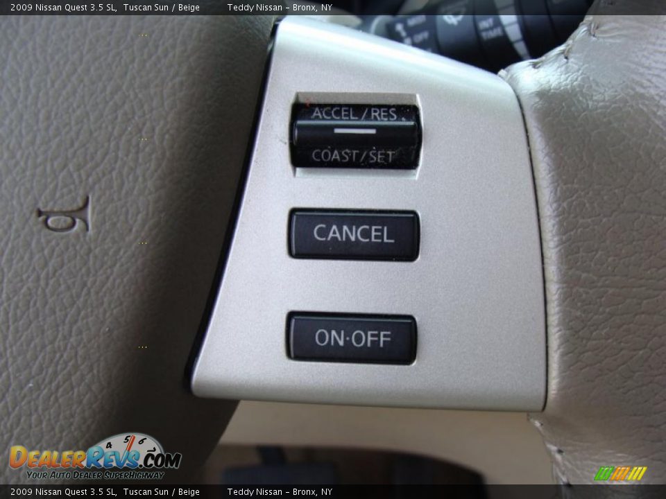 2009 Nissan Quest 3.5 SL Tuscan Sun / Beige Photo #20