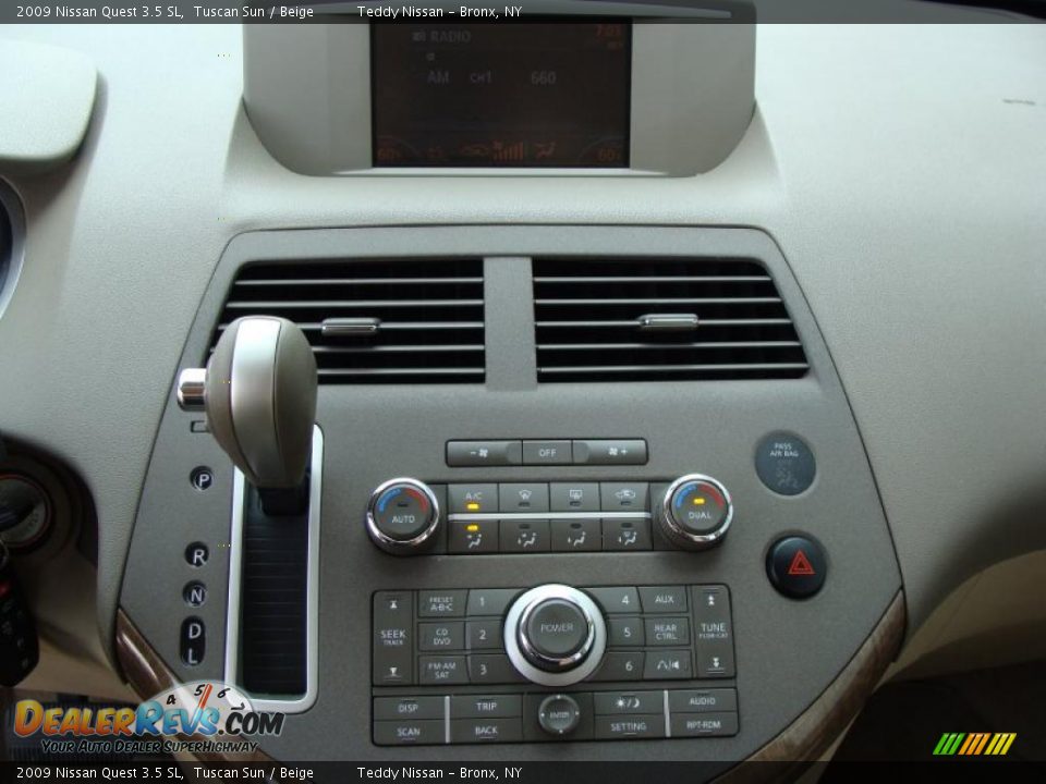 2009 Nissan Quest 3.5 SL Tuscan Sun / Beige Photo #22