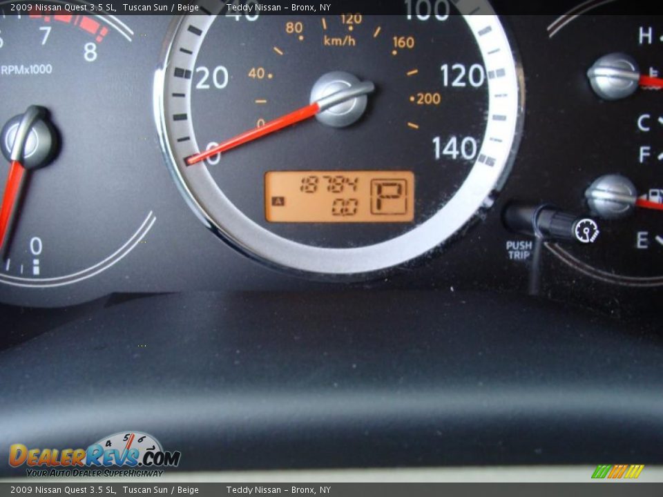 2009 Nissan Quest 3.5 SL Tuscan Sun / Beige Photo #24