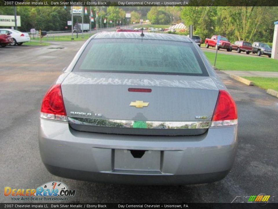 2007 Chevrolet Impala LS Dark Silver Metallic / Ebony Black Photo #4