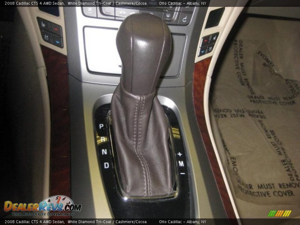 2008 Cadillac CTS 4 AWD Sedan White Diamond Tri-Coat / Cashmere/Cocoa Photo #16