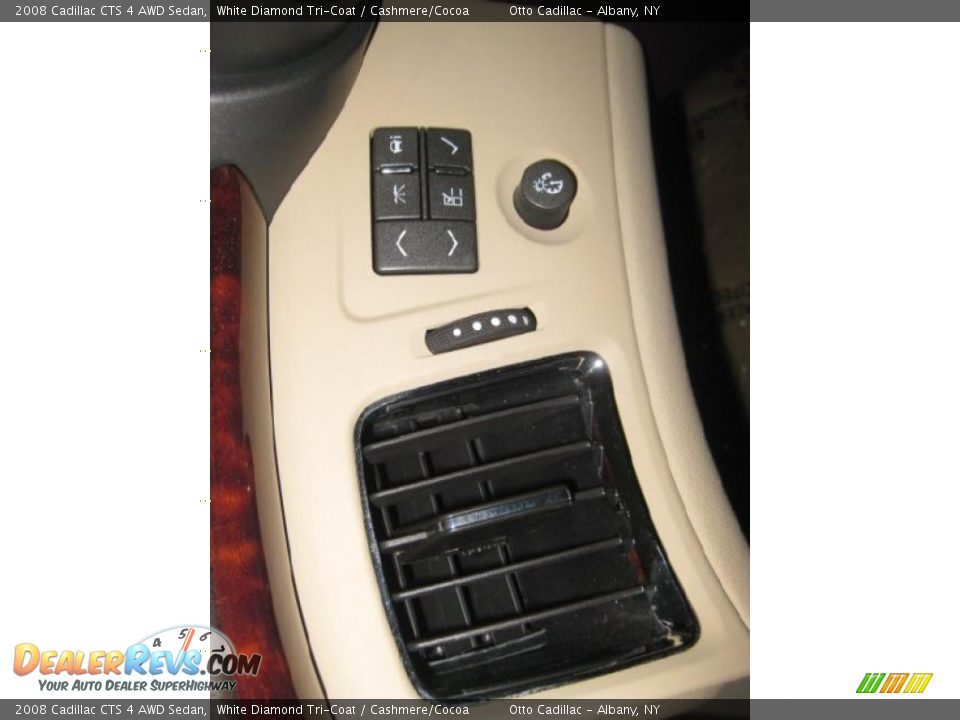 2008 Cadillac CTS 4 AWD Sedan White Diamond Tri-Coat / Cashmere/Cocoa Photo #22