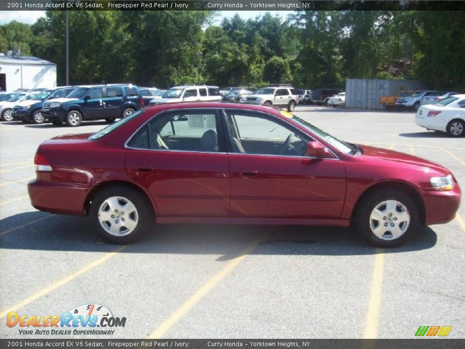 2001 Honda Accord EX V6 Sedan Firepepper Red Pearl / Ivory Photo #21