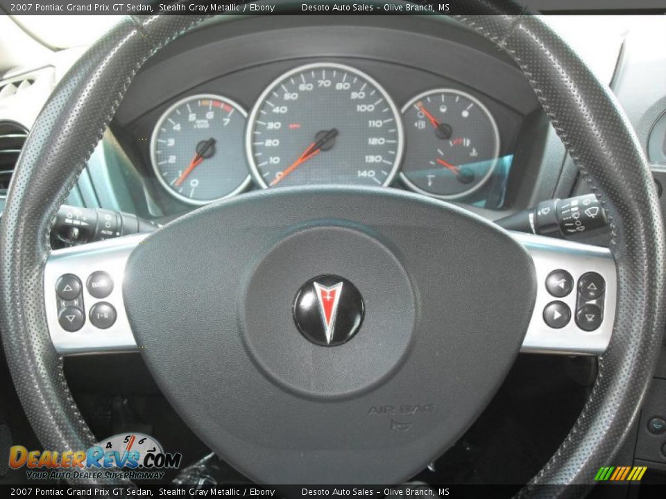 2007 Pontiac Grand Prix GT Sedan Stealth Gray Metallic / Ebony Photo #14