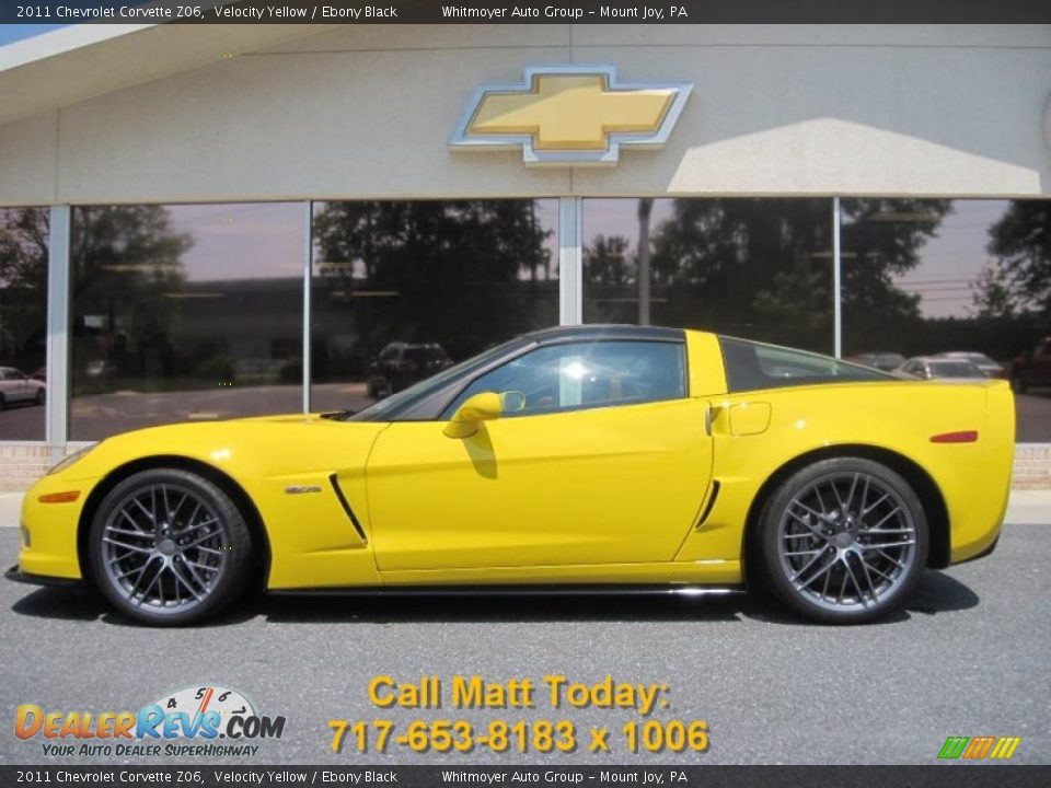 2011 Chevrolet Corvette Z06 Velocity Yellow / Ebony Black Photo #1