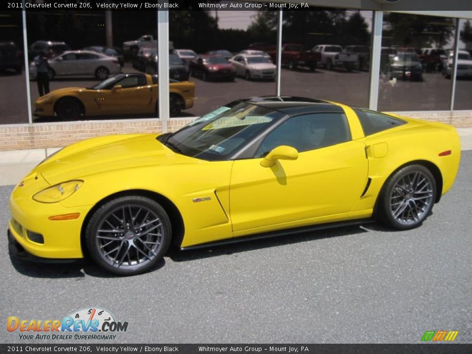 2011 Chevrolet Corvette Z06 Velocity Yellow / Ebony Black Photo #2