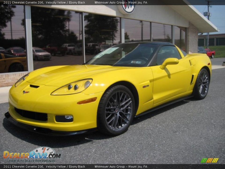 2011 Chevrolet Corvette Z06 Velocity Yellow / Ebony Black Photo #3