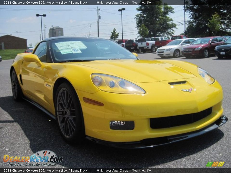 Front 3/4 View of 2011 Chevrolet Corvette Z06 Photo #6