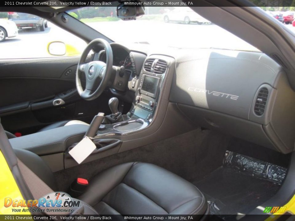 Ebony Black Interior - 2011 Chevrolet Corvette Z06 Photo #8