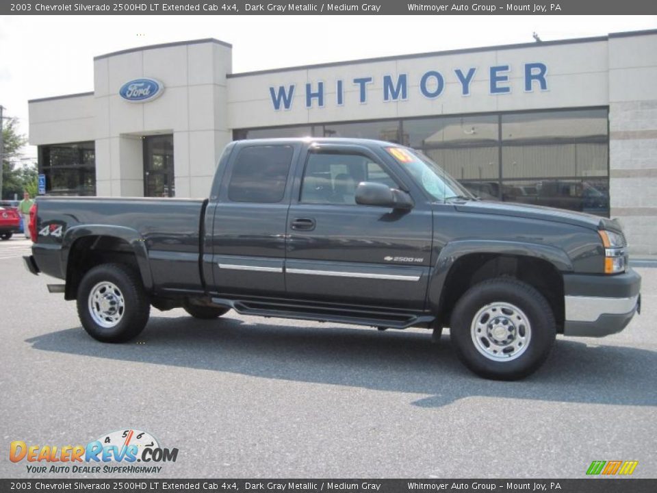 2003 Chevrolet Silverado 2500HD LT Extended Cab 4x4 Dark Gray Metallic / Medium Gray Photo #1