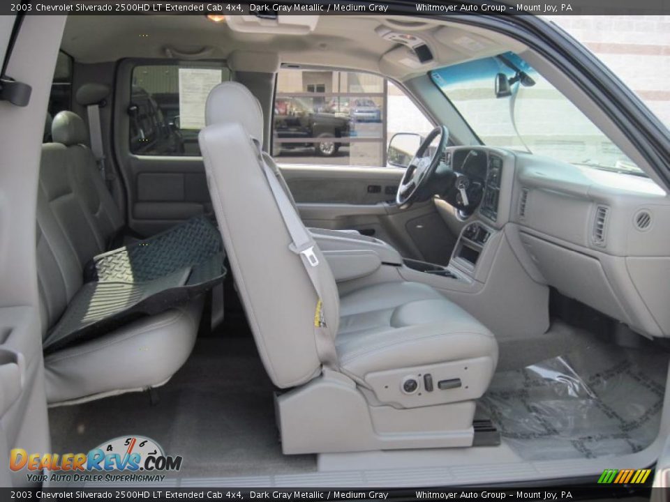 2003 Chevrolet Silverado 2500HD LT Extended Cab 4x4 Dark Gray Metallic / Medium Gray Photo #6